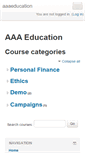 Mobile Screenshot of aaaeducation.org